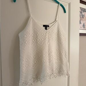 Aqua White Textured Camisole in XS! Like New!